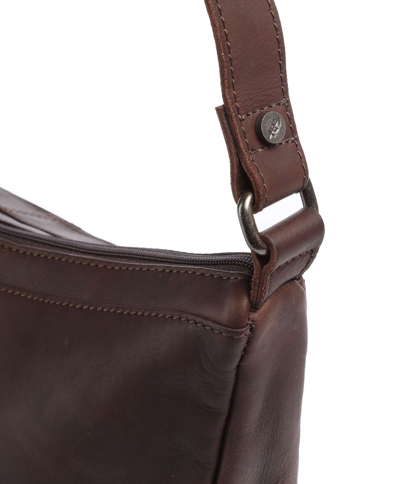 The Chesterfield Brand Cow Wax Pull Up Piemonte Crossbody bag brown