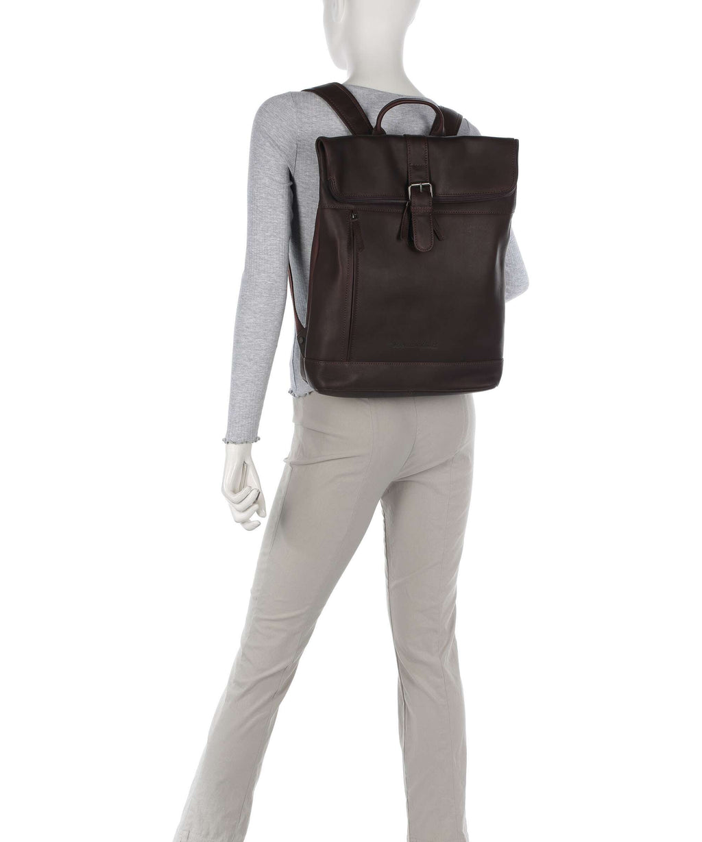 The Chesterfield Brand Cow Wax Pull Up Larsson Backpack brown