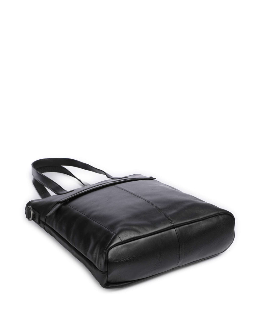 The Chesterfield Brand Cow Wax Pull Up Nunavik Tote bag black