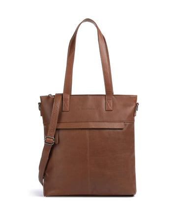 The Chesterfield Brand Cow Wax Pull Up Nunavik Torba na zakupy cognac