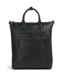 The Chesterfield Brand Cow Wax Pull Up Luisa Backpack bag black