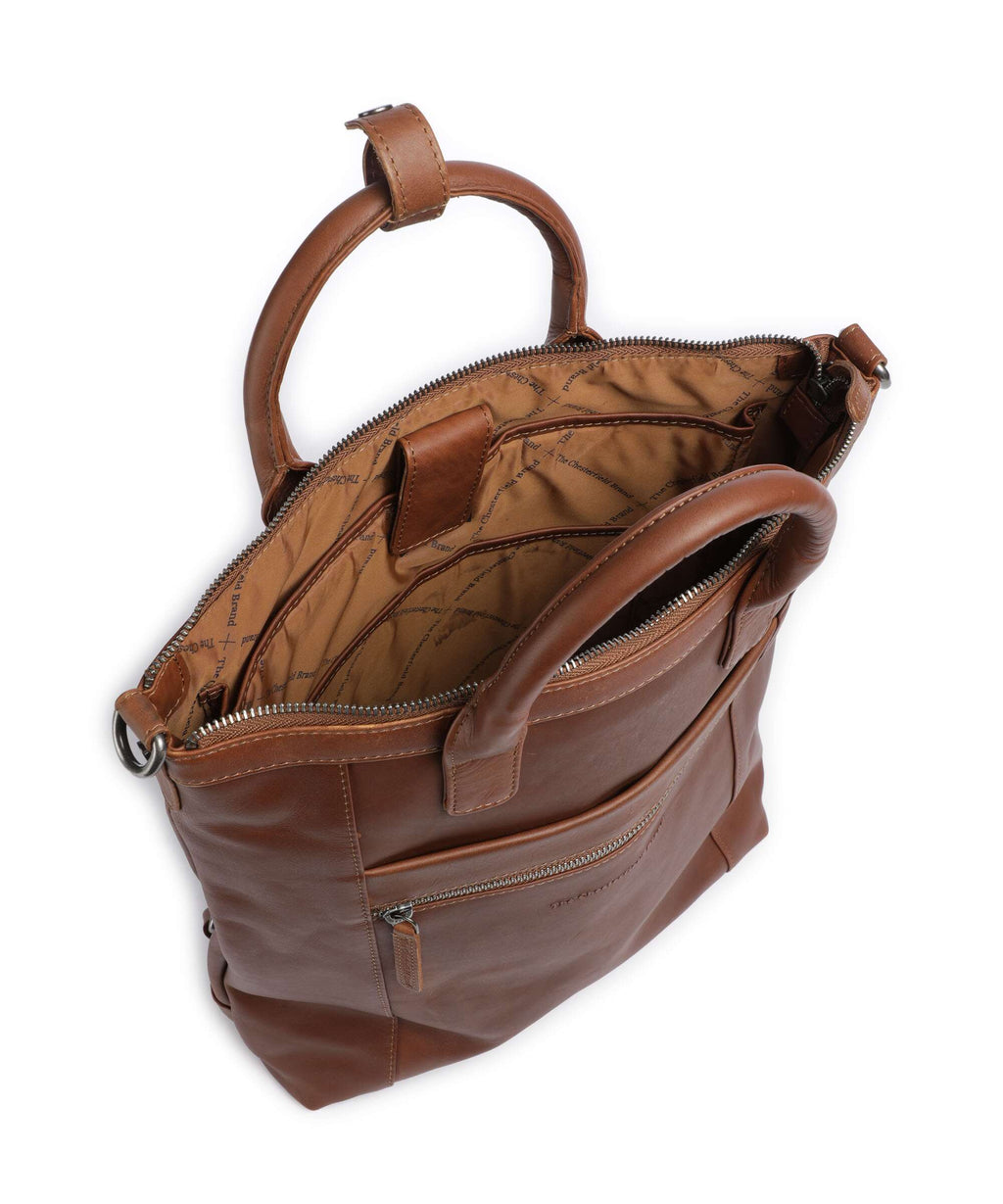 The Chesterfield Brand Wax Pull Up Cow Luisa Backpack bag cognac