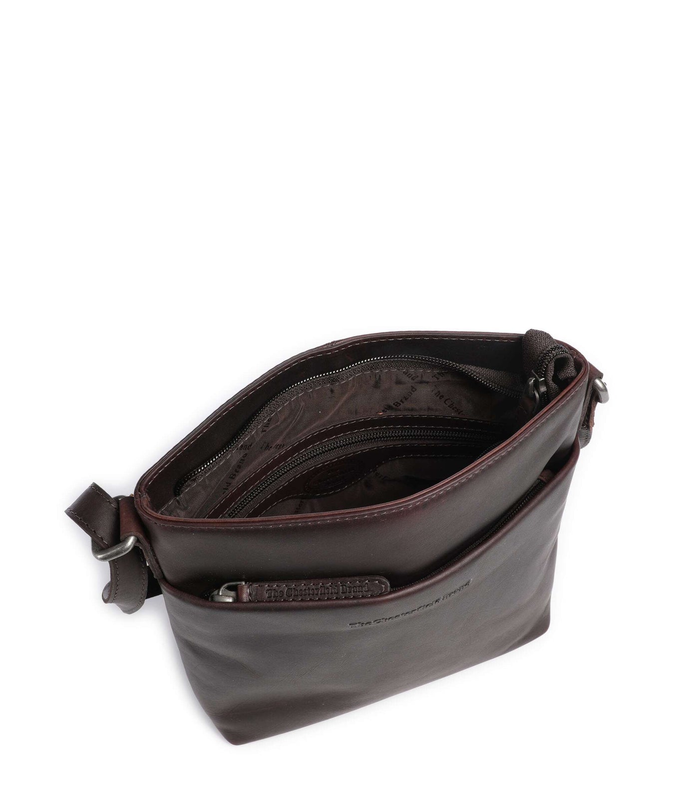 The Chesterfield Brand Wax Pull Up Cow Navene Crossbody bag brown