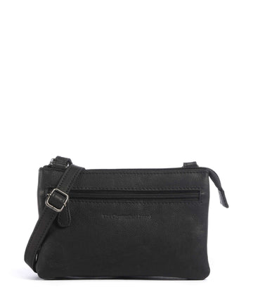 The Chesterfield Brand Washed Waxed Cow Osaka Torba przez ramię black