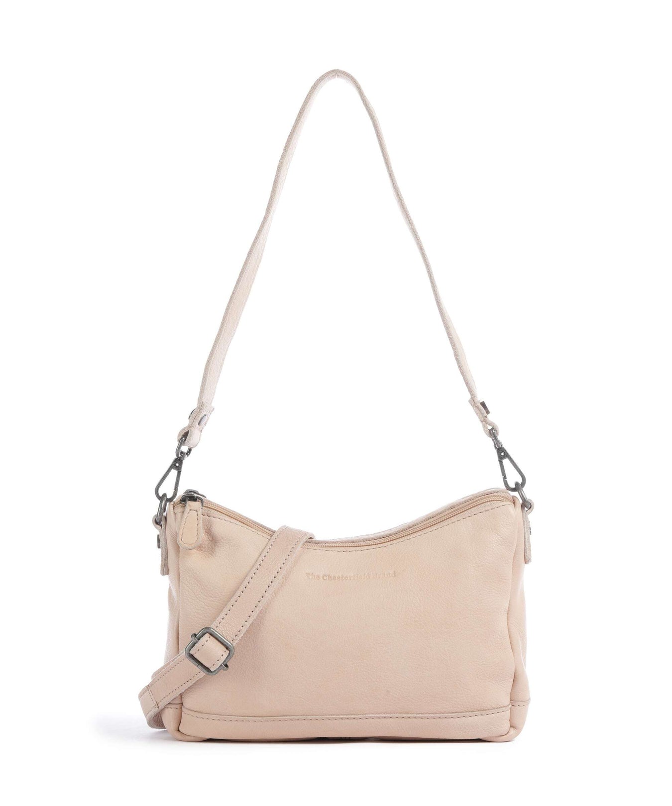 The Chesterfield Brand Washed Waxed Cow Irving Shoulder bag beige