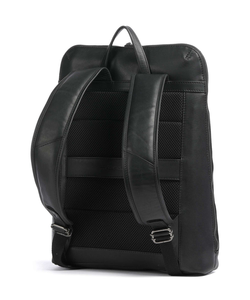 The Chesterfield Brand Wax Pull Up Cow Filmore Backpack black