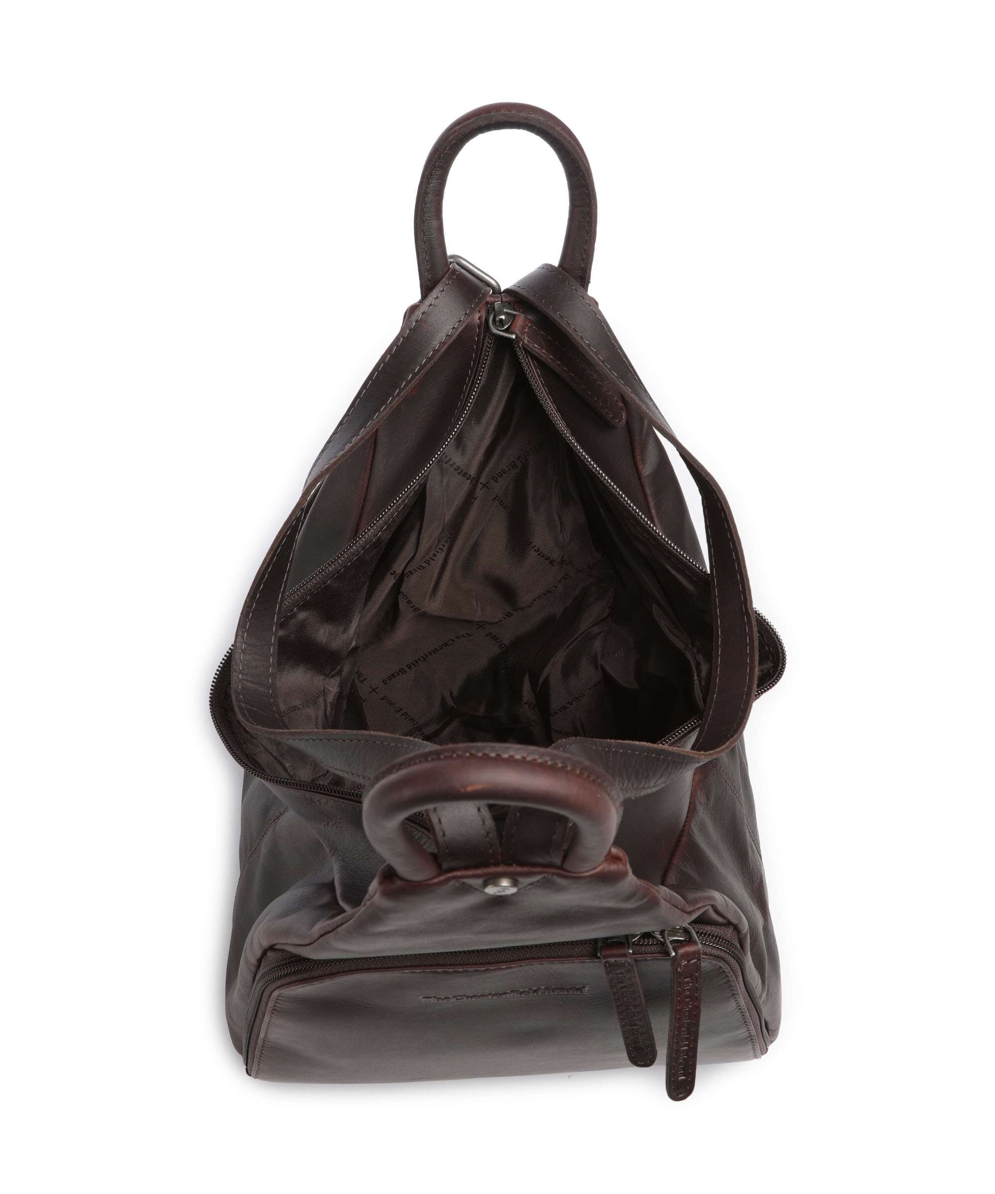 The Chesterfield Brand Wax Pull Up Cow Howard Backpack brown