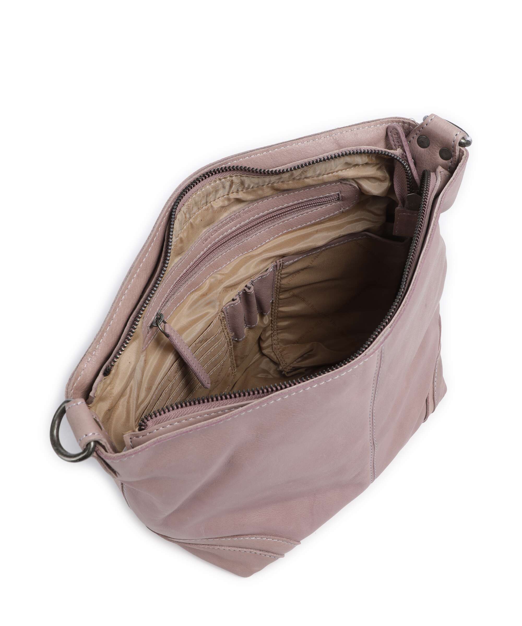 The Chesterfield Brand Washed Waxed Cow Lucy Shoulder bag lavender lilac