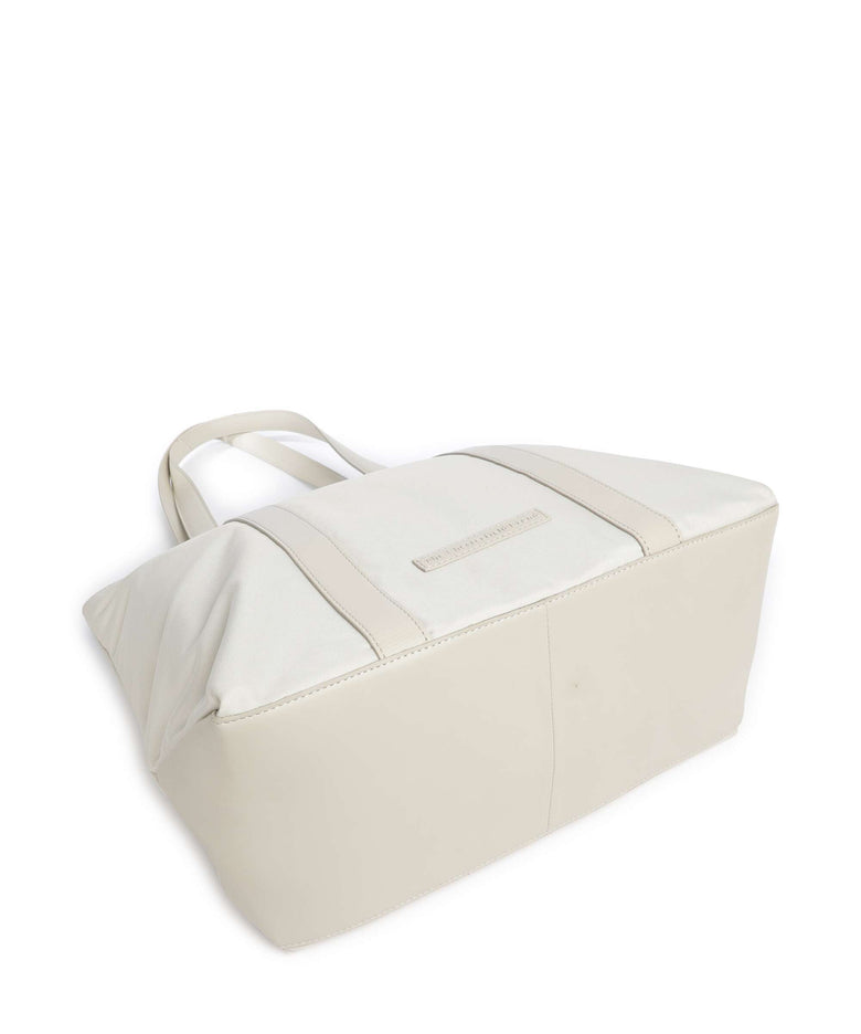 The Chesterfield Brand Nylon Wax Pull Up Otta Tote bag off white