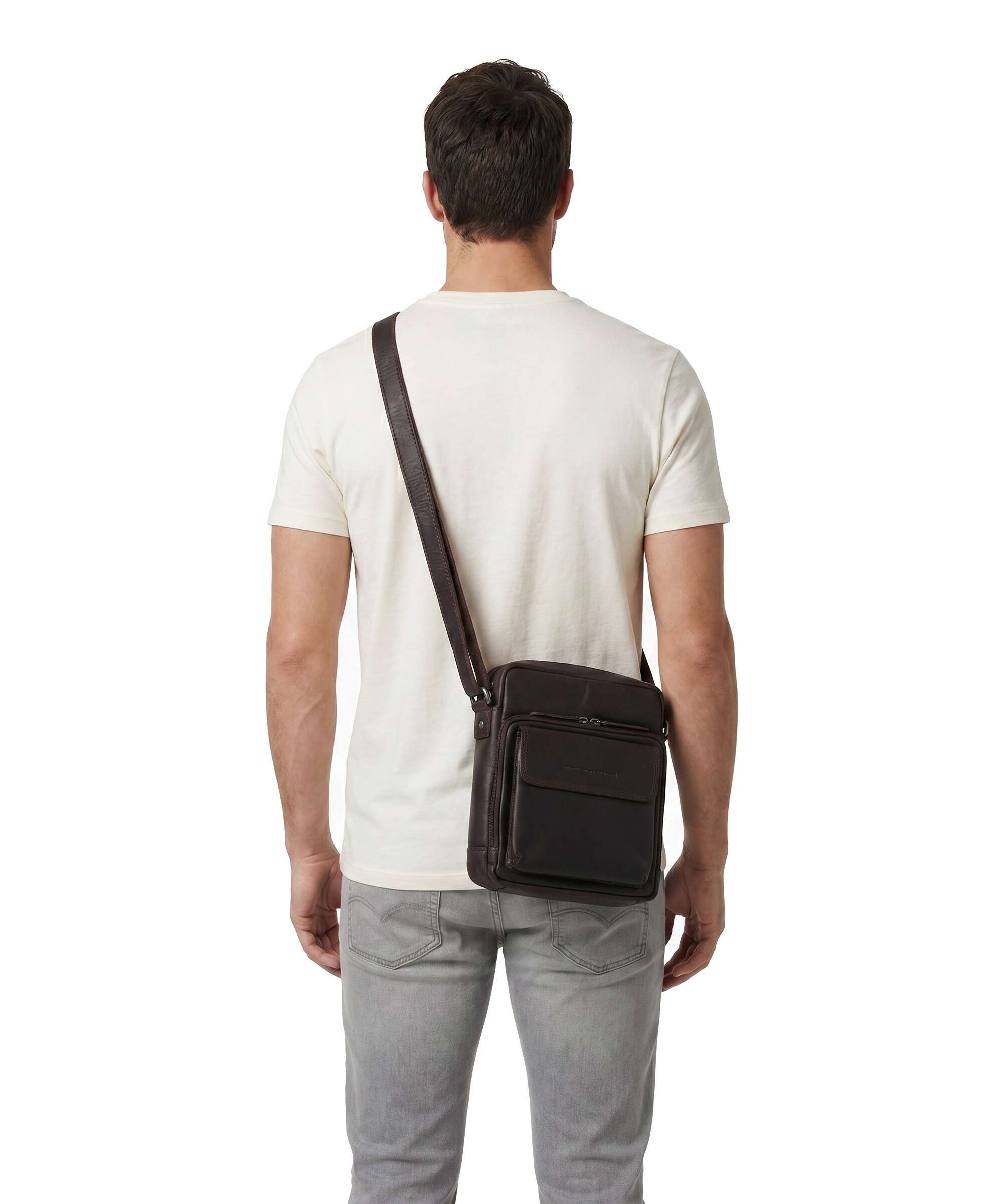 The Chesterfield Brand Wax Pull Up Cow Montira Crossbody bag brown