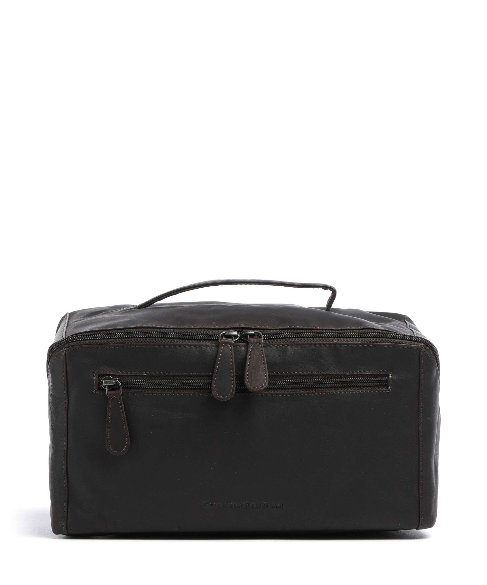 The Chesterfield Brand Wax Pull Up Cow Trevia Toiletry bag brown