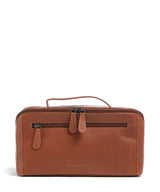 The Chesterfield Brand Wax Pull Up Cow Trevia Torby toaletowe cognac