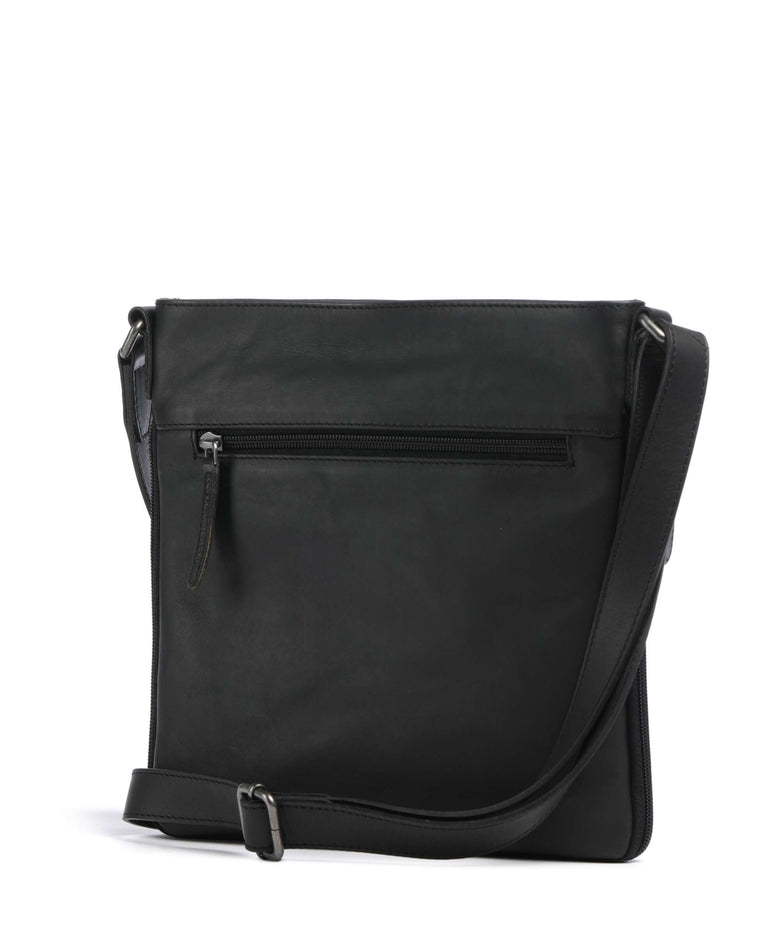 The Chesterfield Brand Wax Pull Up Cow Mirea Crossbody bag black