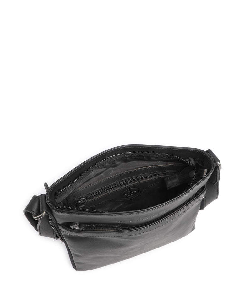 The Chesterfield Brand Wax Pull Up Cow Mirea Crossbody bag black