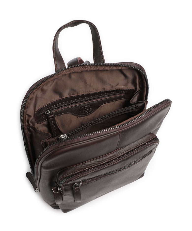 The Chesterfield Brand Wax Pull Up Cow Floran Backpack brown