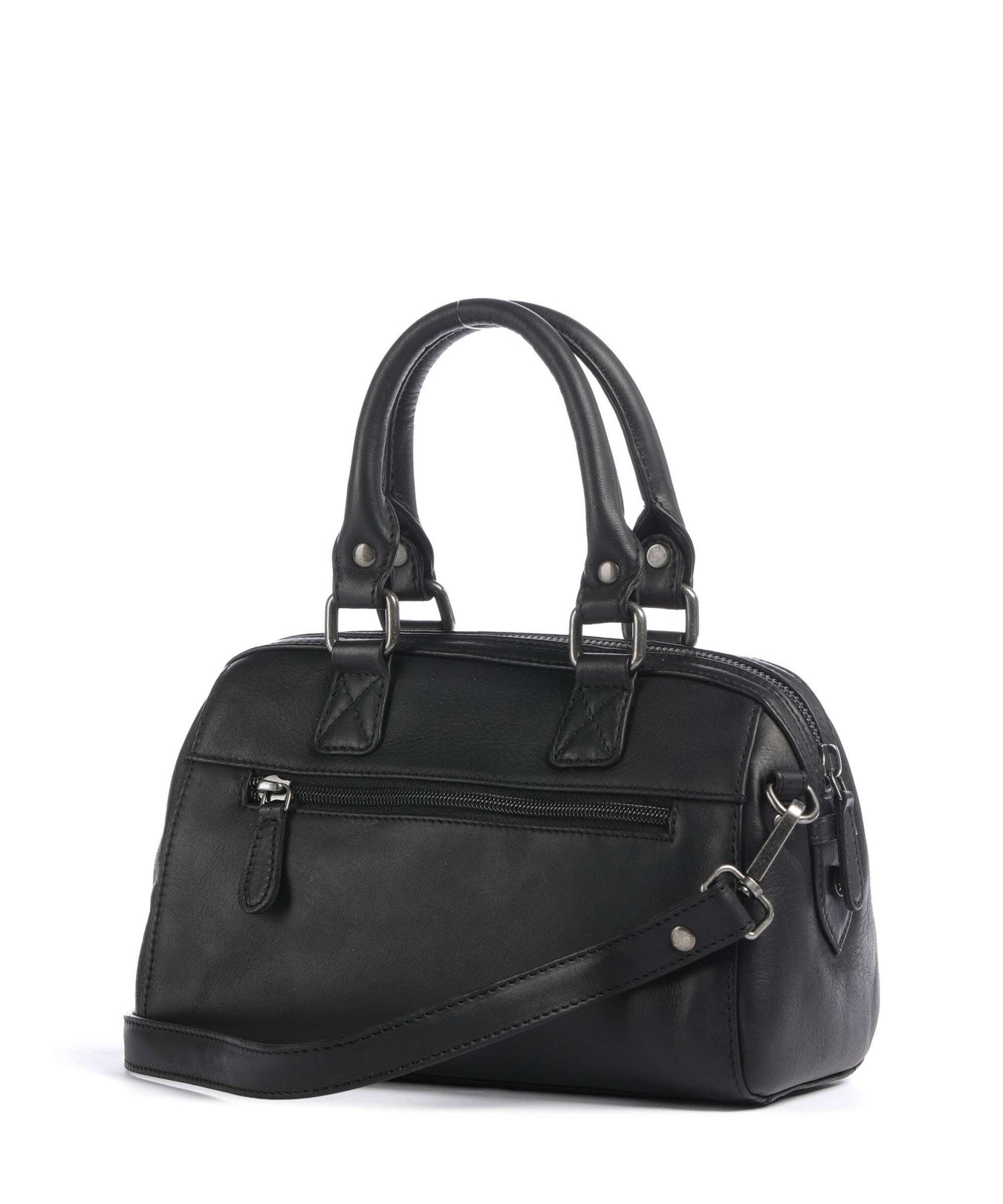 The Chesterfield Brand Wax Pull Up Cow Dalford Handbag black