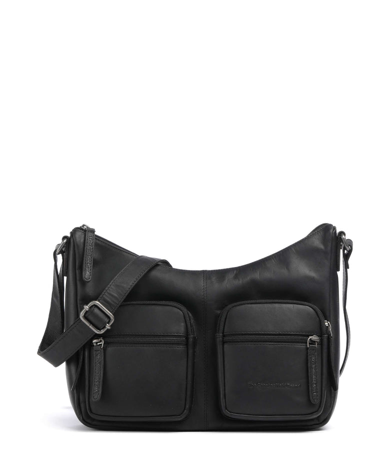The Chesterfield Brand Wax Pull Up Cow Valenora Crossbody bag black