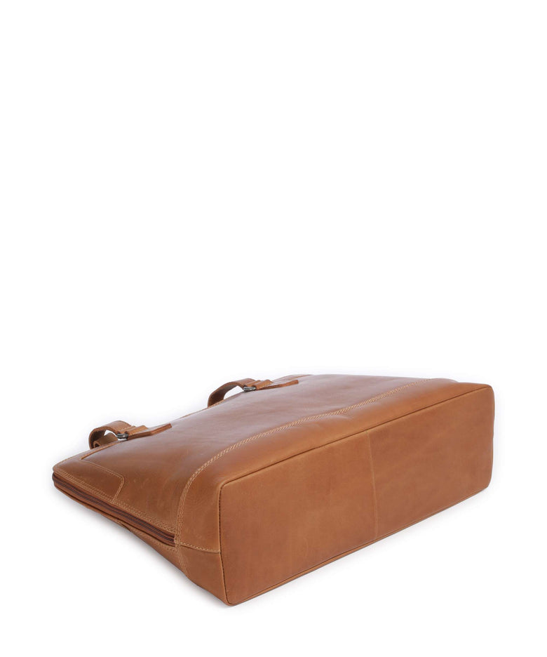 The Chesterfield Brand Wax Pull Up Cow Elvar Tote bag cognac