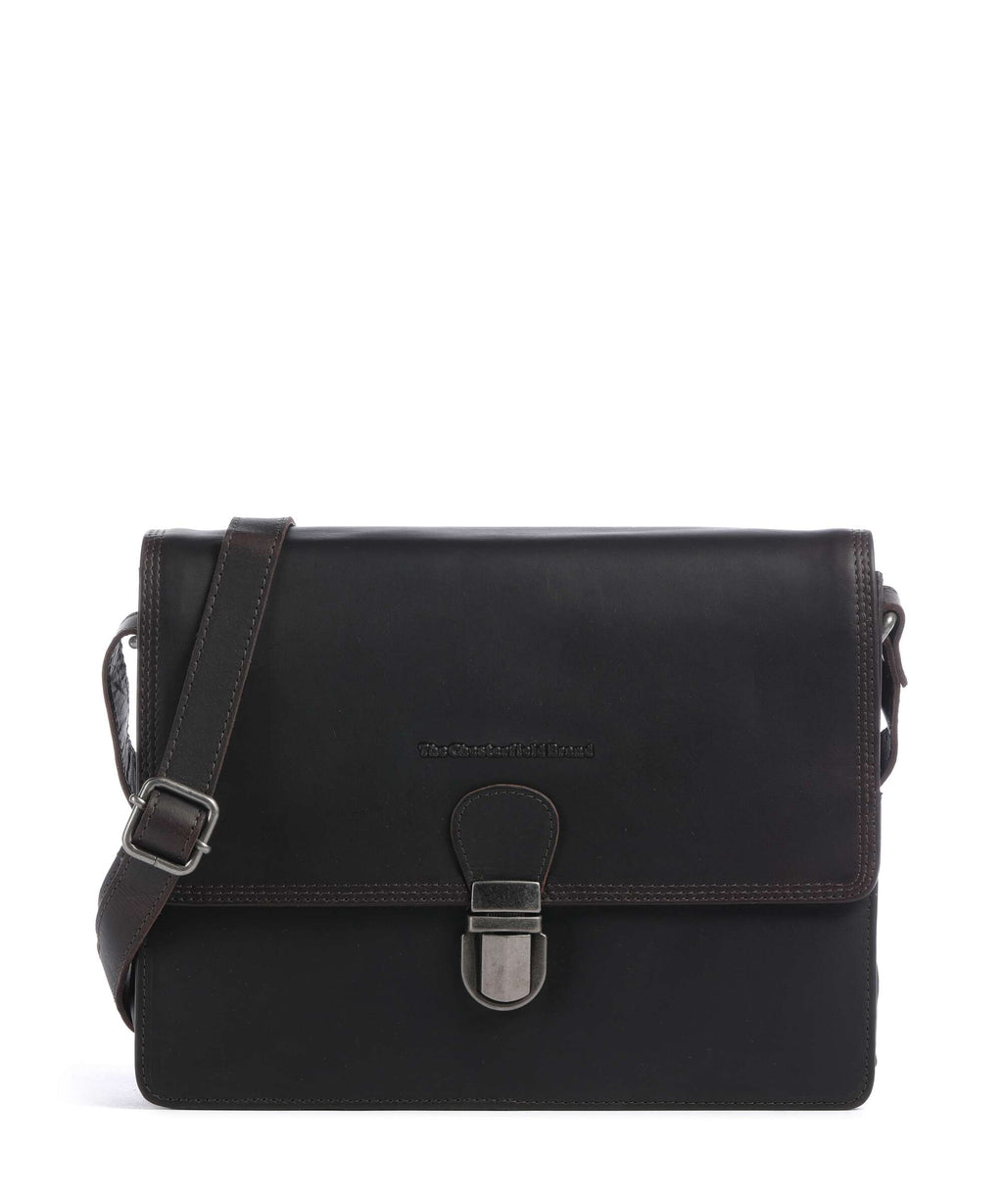The Chesterfield Brand Wax Pull Up Cow Lunor Shoulder bag brown
