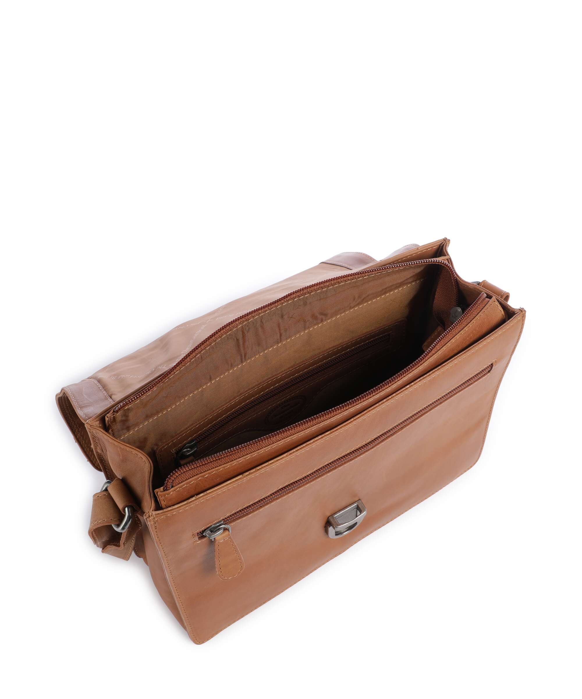 The Chesterfield Brand Wax Pull Up Cow Lunor Shoulder bag cognac