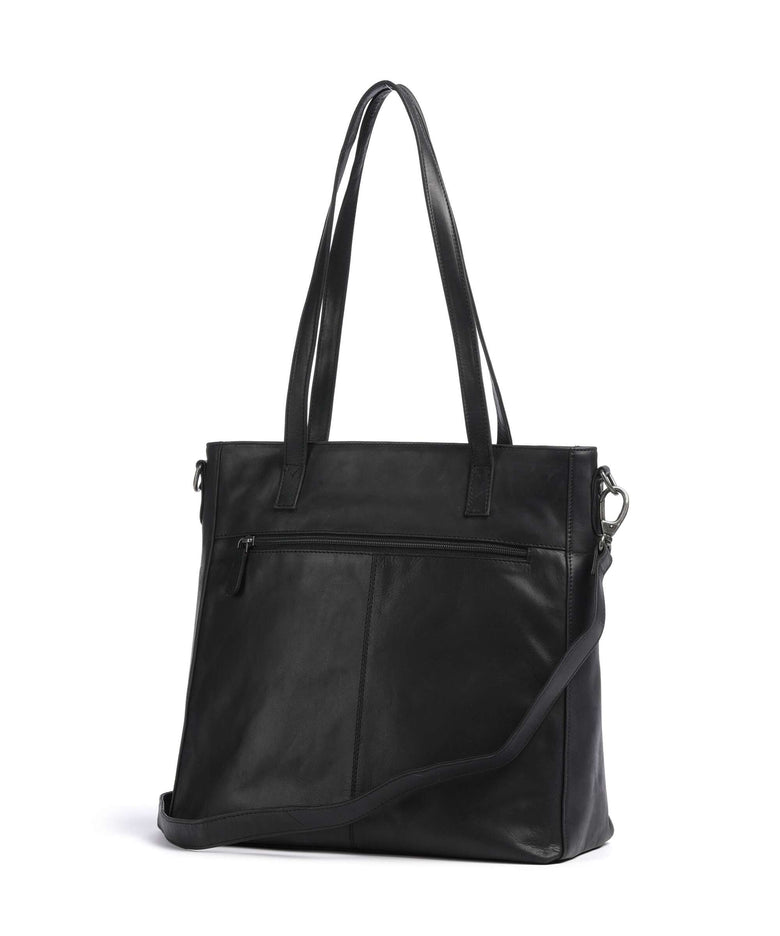 The Chesterfield Brand Wax Pull Up Cow Mosel Tote bag black