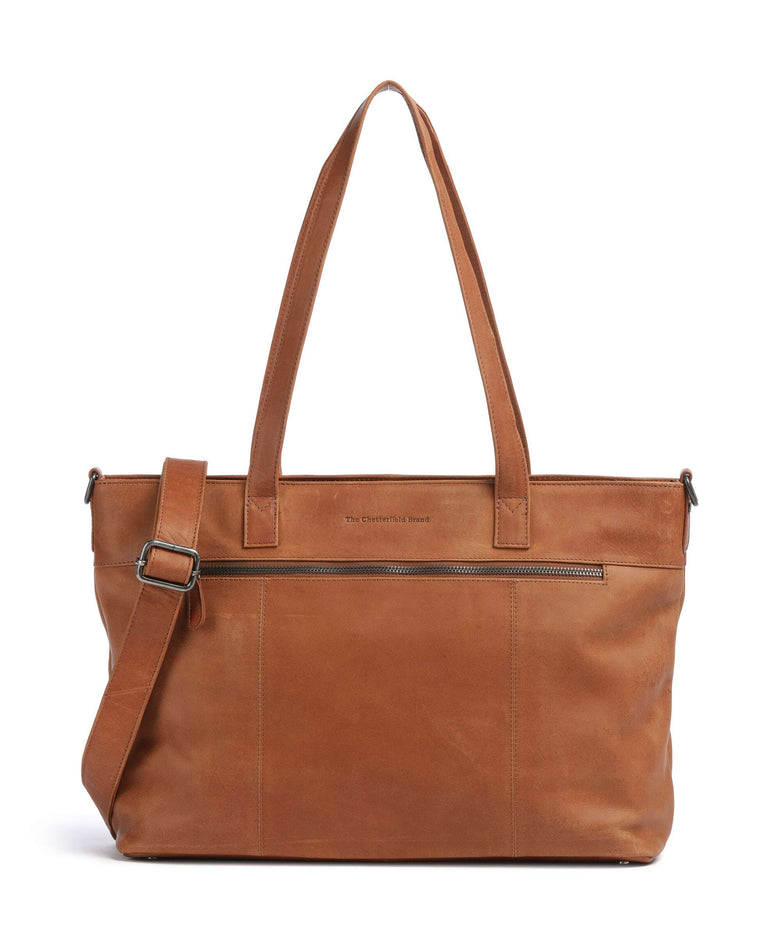 The Chesterfield Brand Wax Pull Up Cow Osira Tote bag cognac