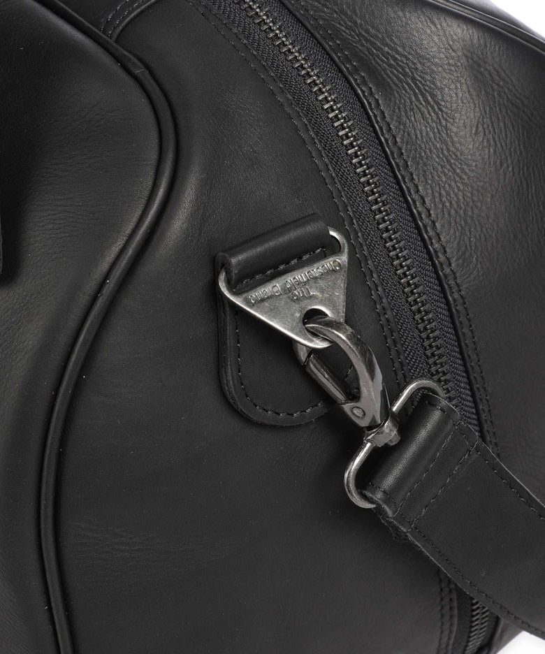 The Chesterfield Brand Wax Pull Up Cow Volenza Weekend bag black