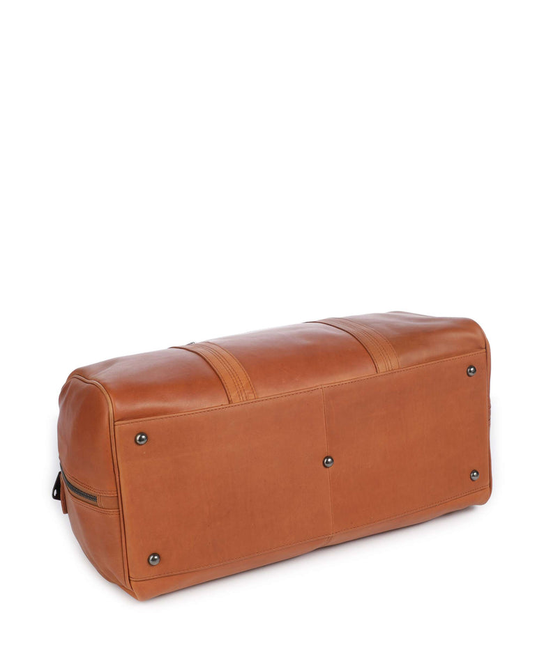 The Chesterfield Brand Wax Pull Up Cow Rivaro Weekend bag cognac