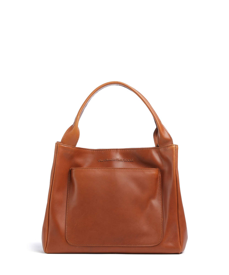The Chesterfield Brand Wax Pull Up Cow Tenara Handbag cognac