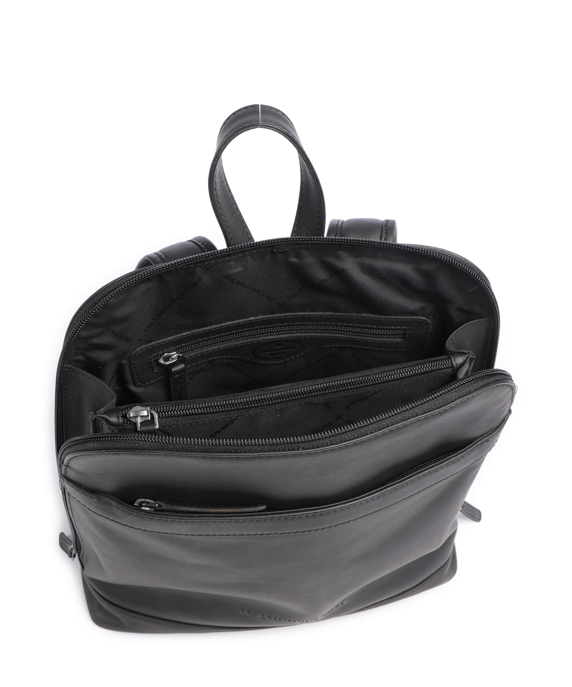 The Chesterfield Brand Wax Pull Up Cow Tigris Backpack black