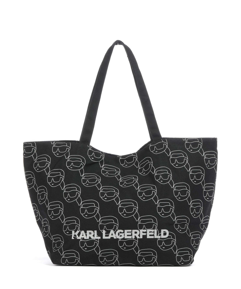 Karl Lagerfeld Ikon Tote bag black/white