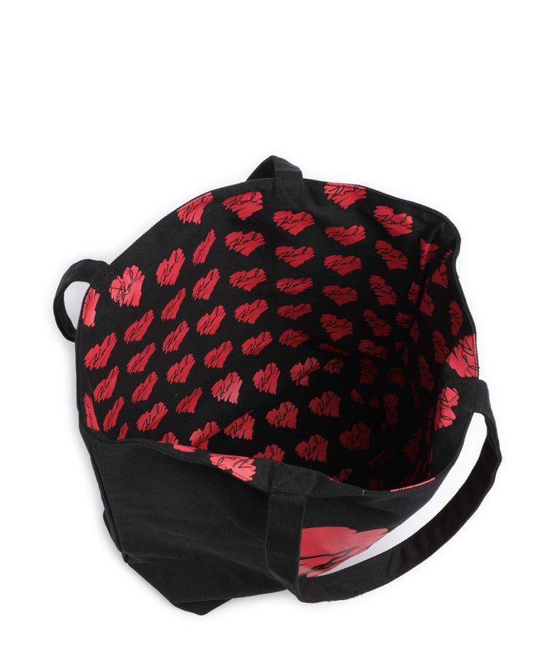 Karl Lagerfeld K/Hearts Tote bag black