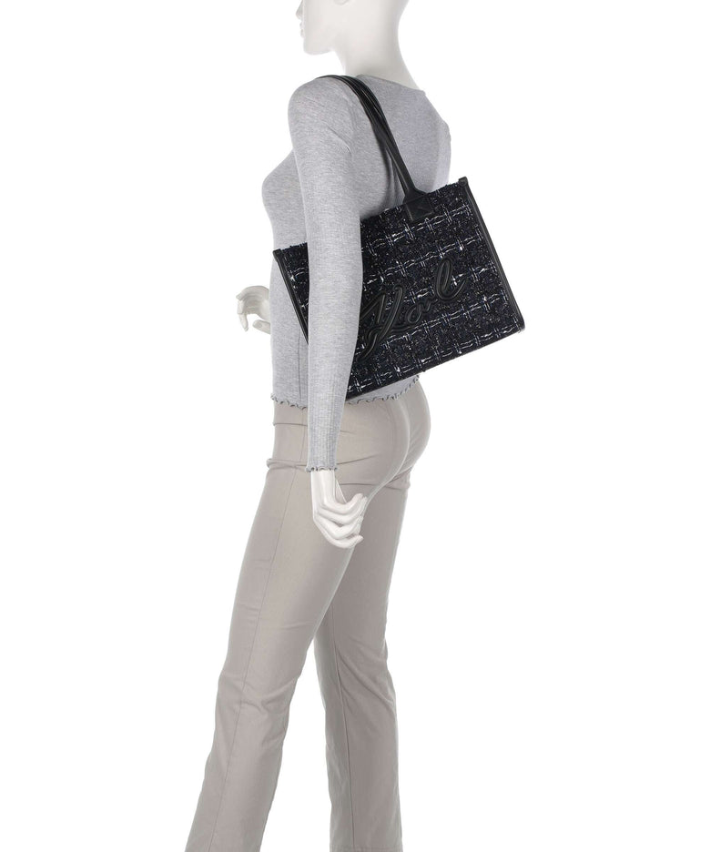 Karl Lagerfeld K/Skuare Medium Tote bag dark navy/boucle