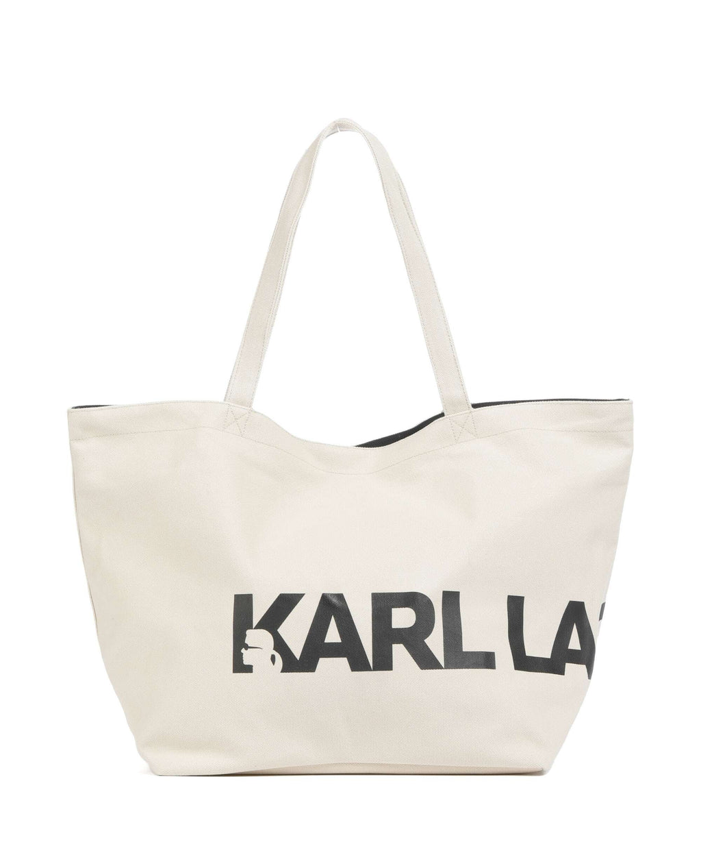 Karl Lagerfeld K/Essential Big Logo Tote bag cement