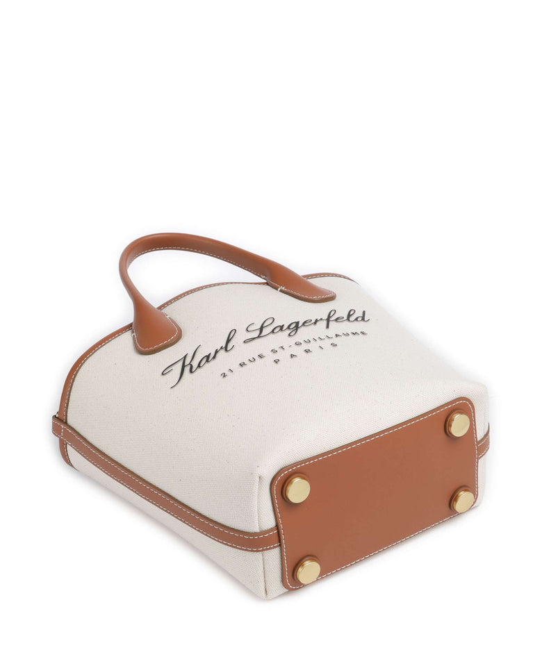 Karl Lagerfeld Hotel Karl Small Crossbody bag natural canvas/tan