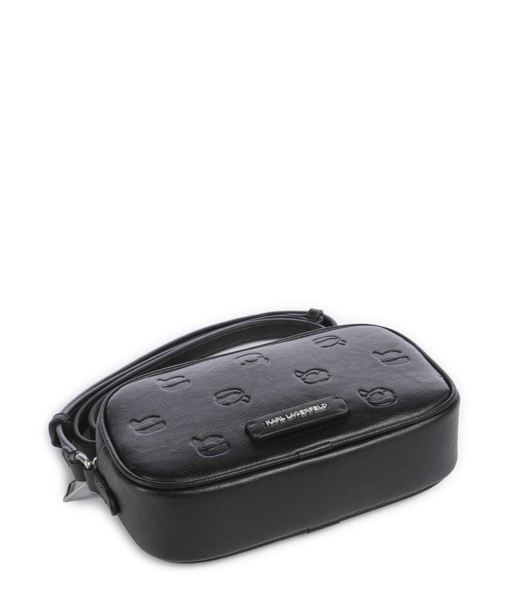 Karl Lagerfeld K/Ikon Monogram Crossbody bag tonal black
