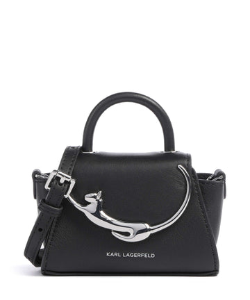 Karl Lagerfeld Ikon Choupette Mini Torba przez ramię black