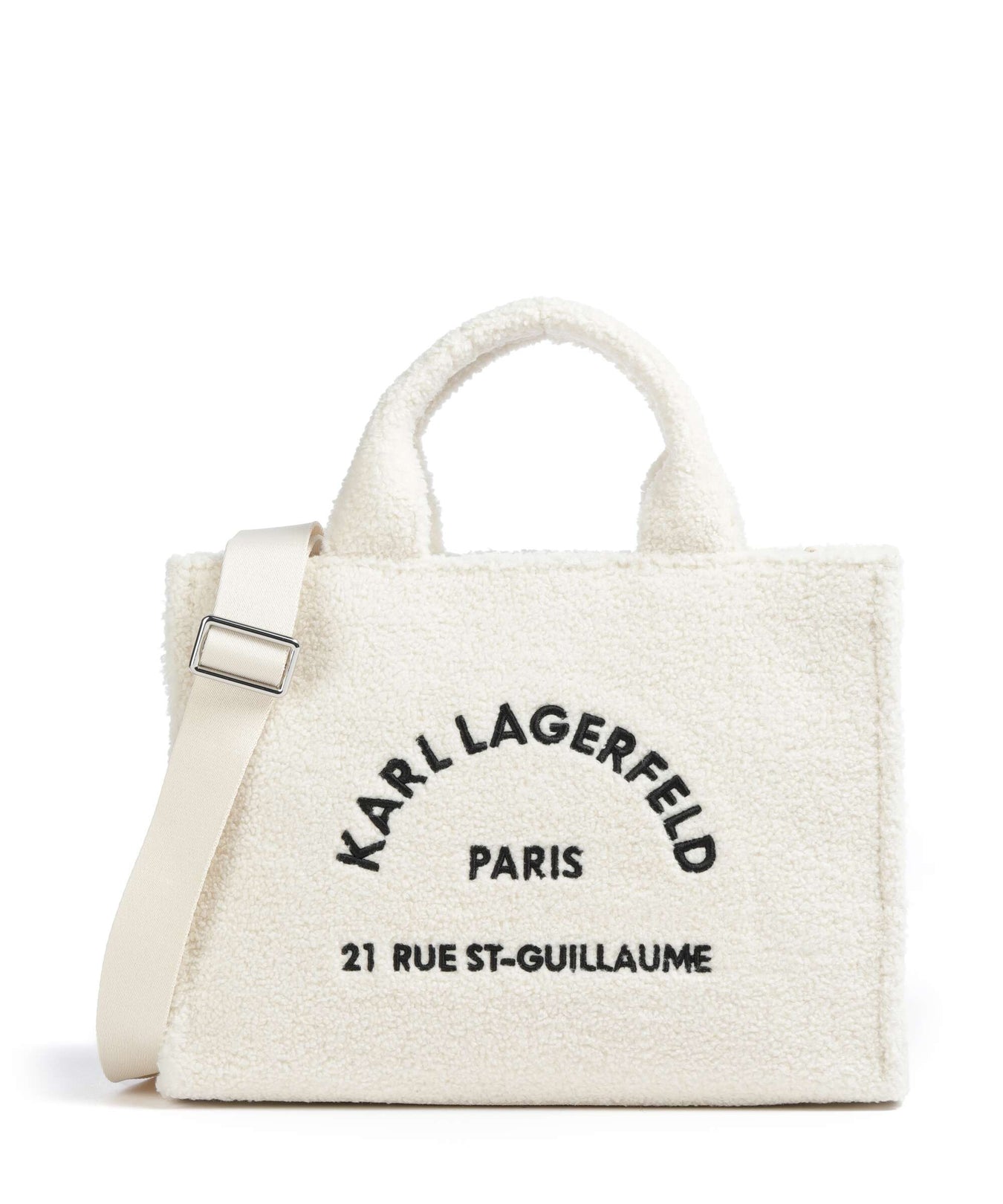 Karl Lagerfeld K/Rue St Guillaume Medium Handbag off white