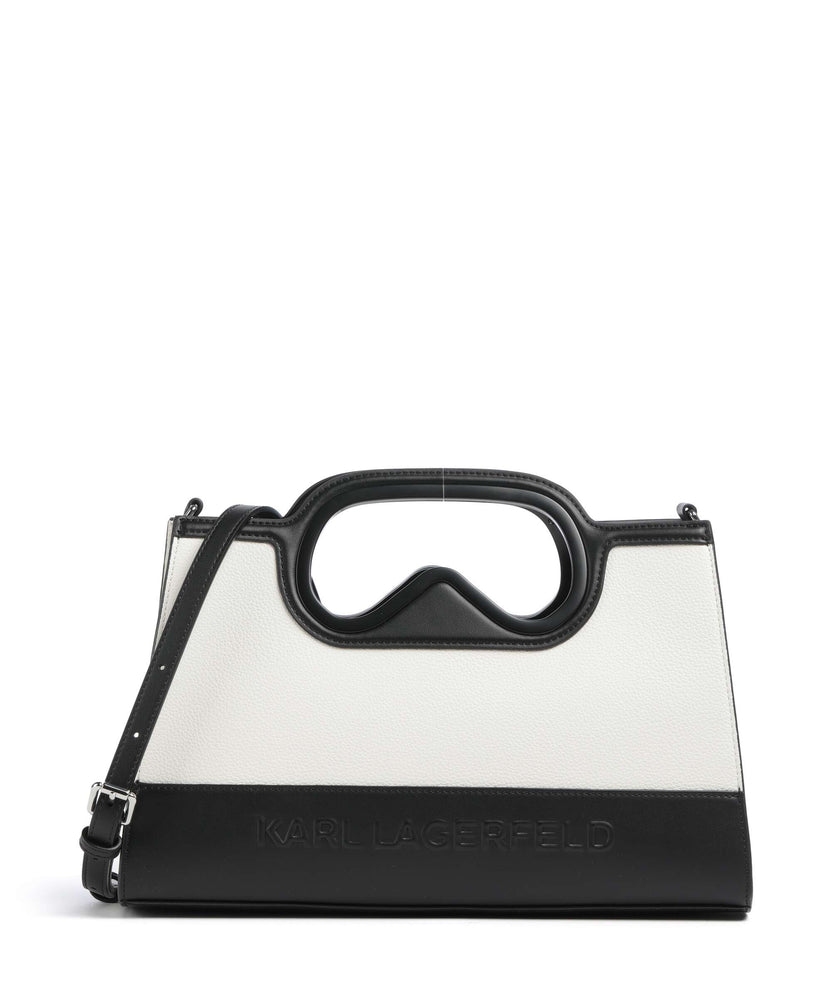 Karl Lagerfeld K/Aviator Handbag white/black