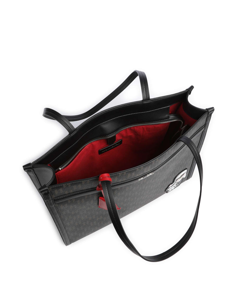 Karl Lagerfeld Ikon Monogram Tote bag brown/kl mono