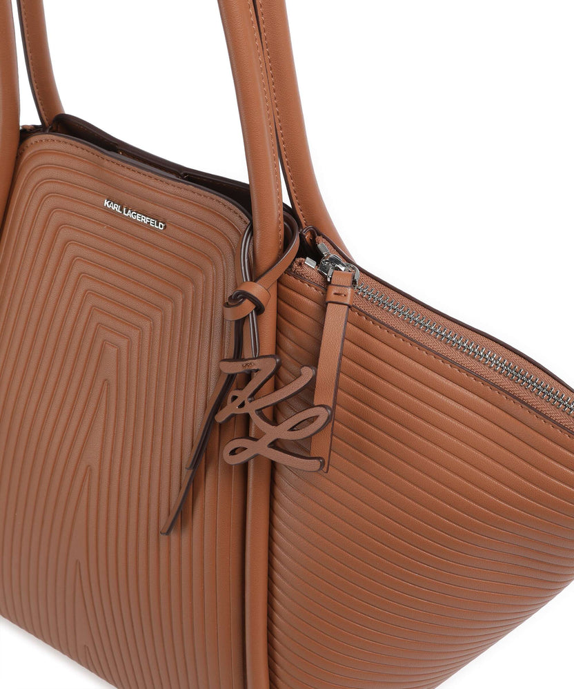 Karl Lagerfeld K/Wellen Medium Tote bag dark tan