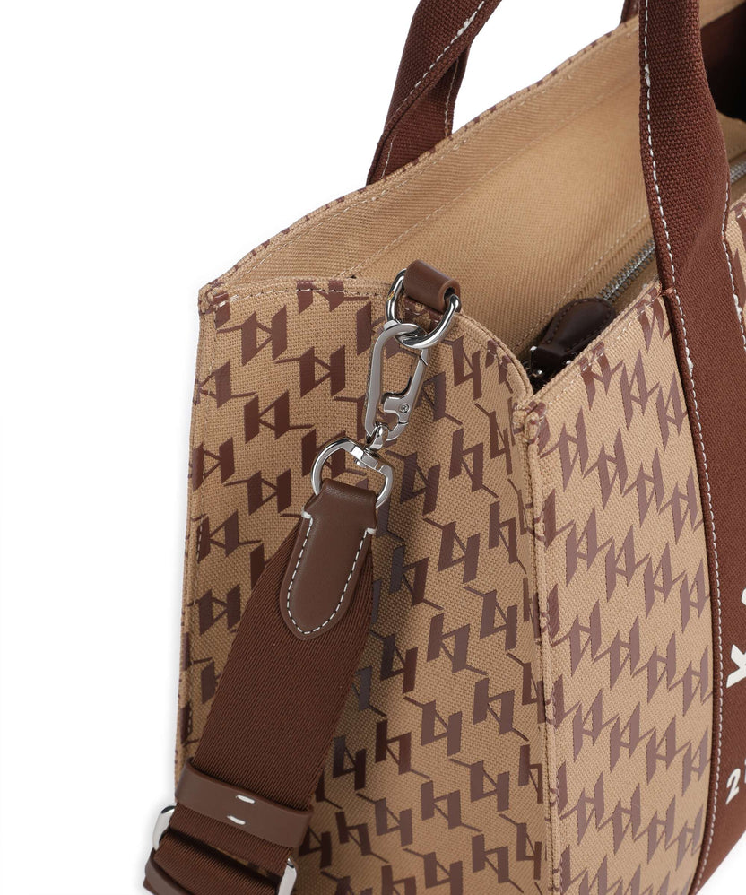 Karl Lagerfeld K/Rue St Guillaume Monogram Medium Handbag monogram nougat brown