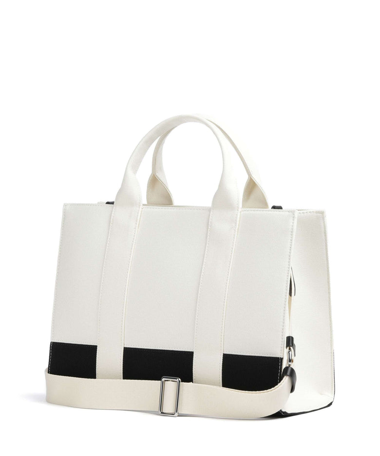 Karl Lagerfeld K/Rue St Guillaume Medium Handbag white/black
