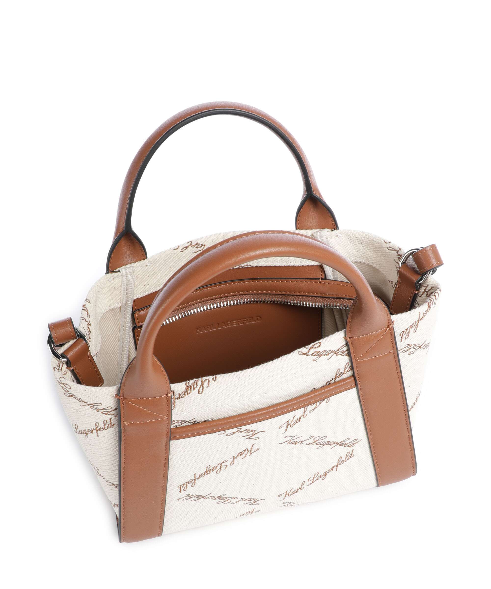 Karl Lagerfeld K/Ville Small Handbag natural canvas/tan