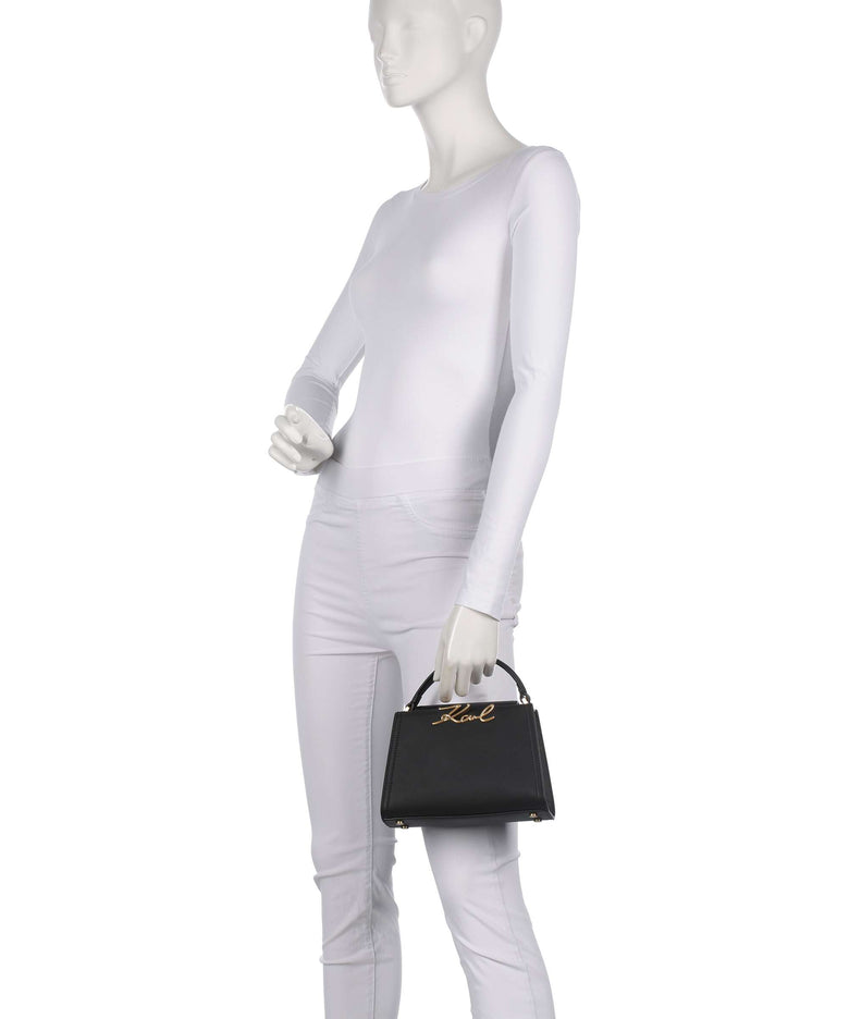 Karl Lagerfeld K/Signature Mini Handbag black/gold