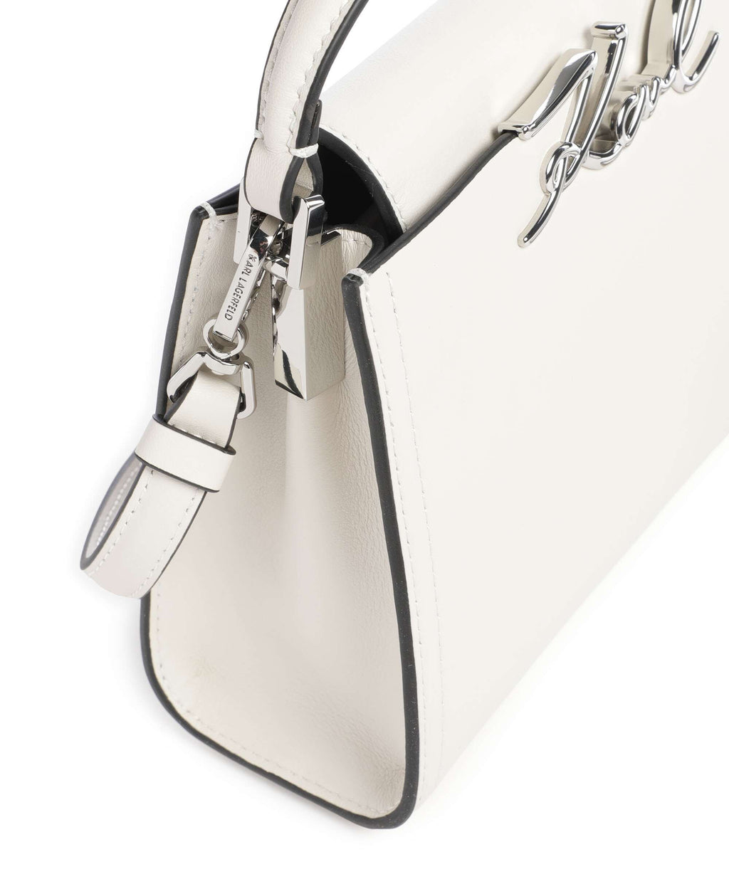 Karl Lagerfeld K/Signature Mini Handbag off white