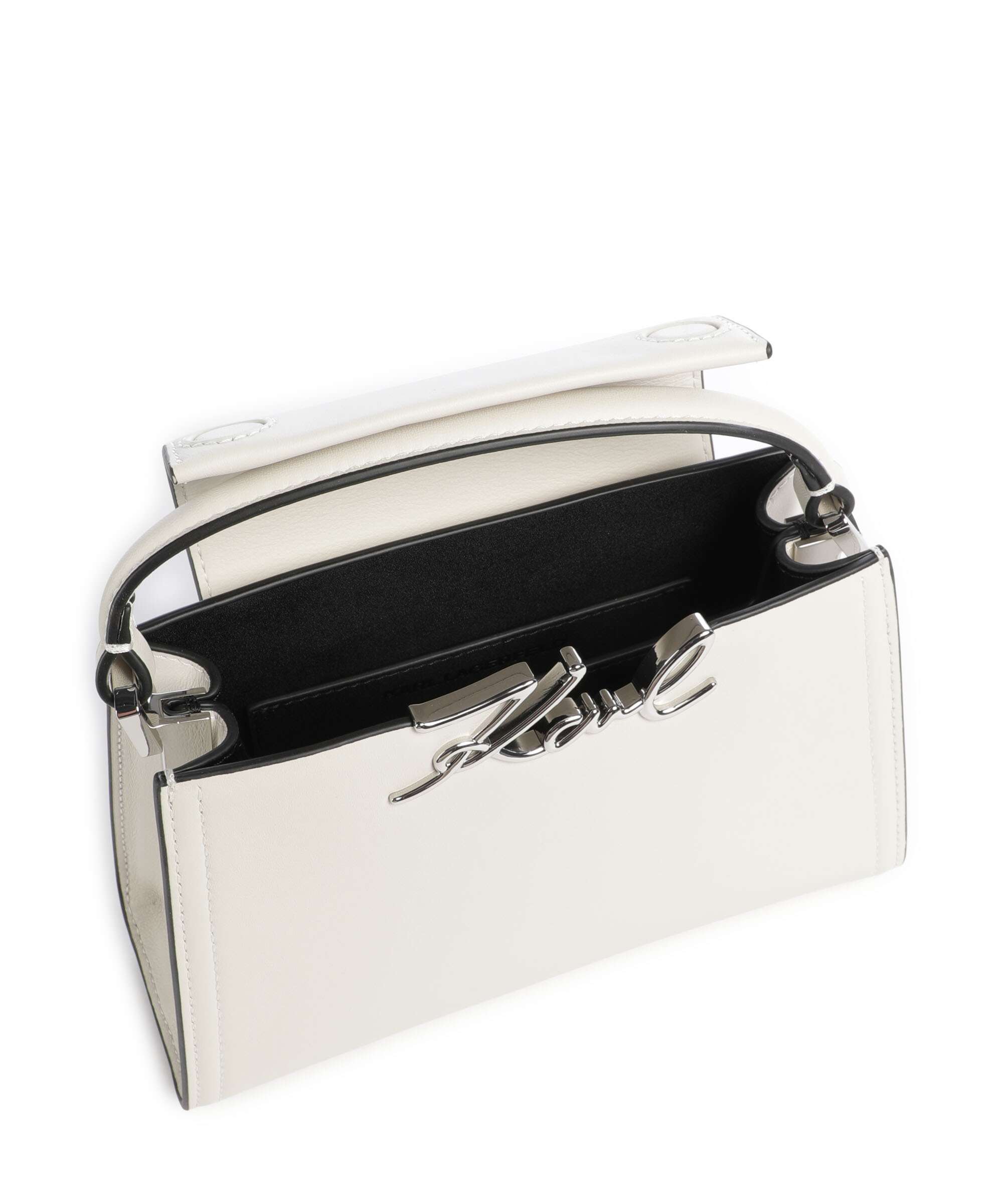 Karl Lagerfeld K/Signature Mini Handbag off white