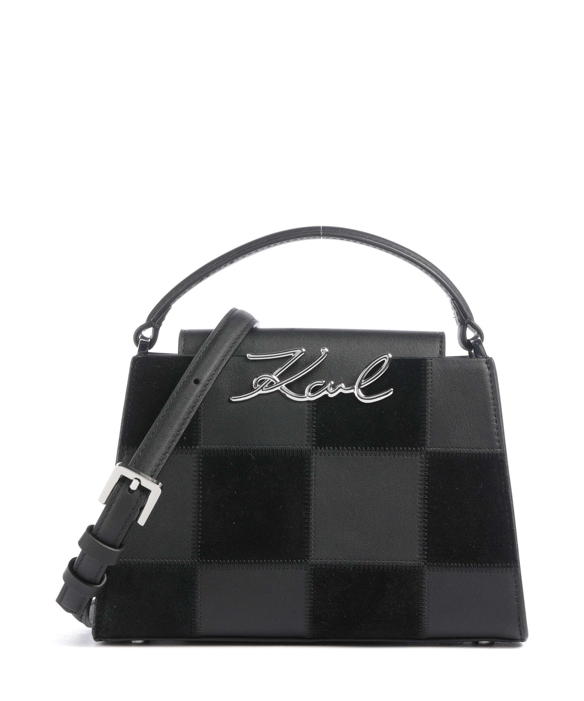 Karl Lagerfeld K/Signature Mini Handbag black nickel
