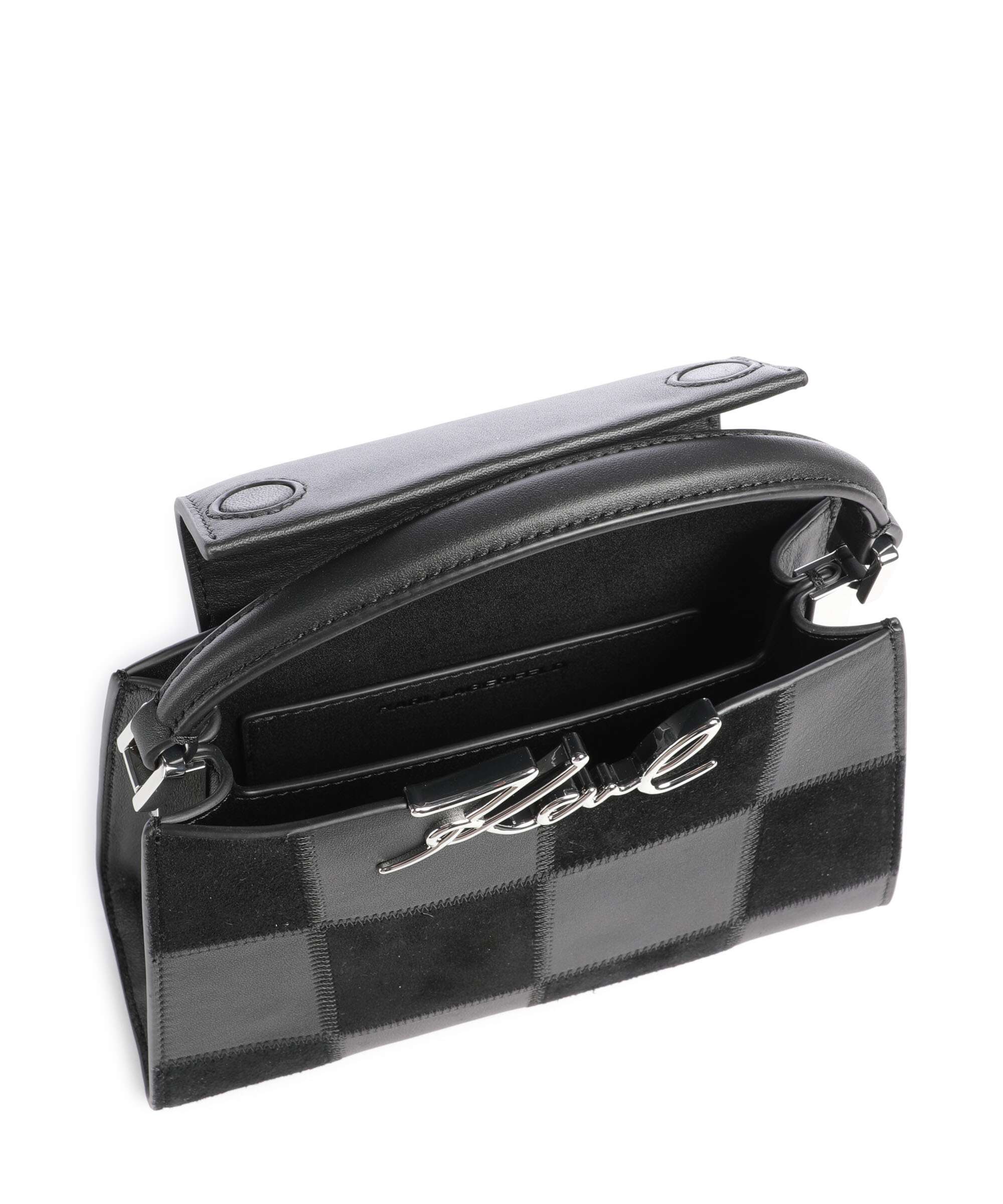 Karl Lagerfeld K/Signature Mini Handbag black nickel