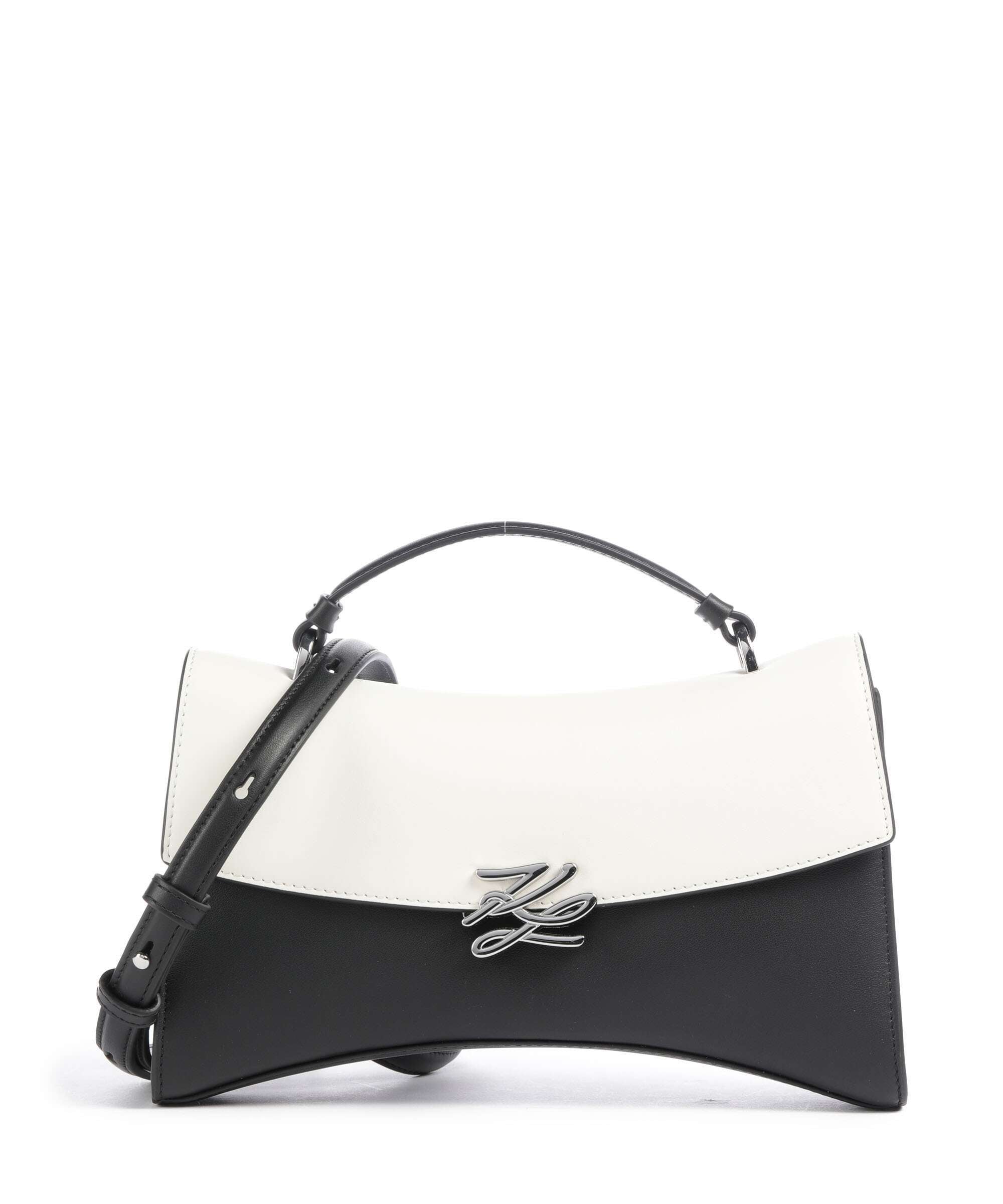 Karl Lagerfeld K/Autograph Twist Crossbody bag black/white